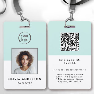 Aqua Medewerker Foto Bedrijf Logo ID Badge