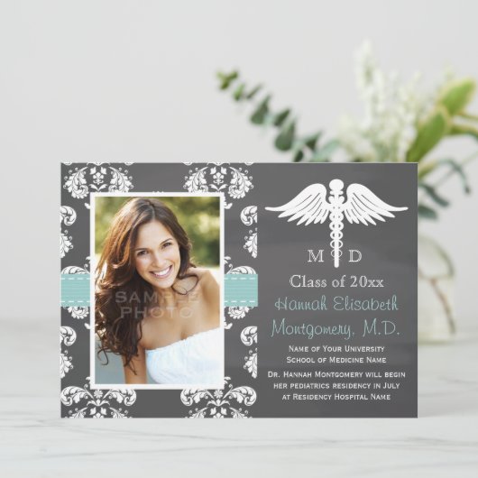 AQUA MEDISCH SCHOOLAFSTUDEREN CHALKBOARD KAART (Staand voorkant)