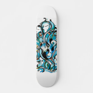 Aqua meisje skateboard deck