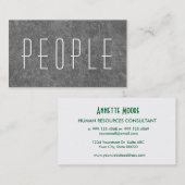 Aqua MENSELIJK MIDDELEN CONSULTANT Eenvoudige stij Visitekaartje (Voorkant / Achterkant)