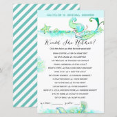 Aqua Mermaid Vrijgezellenfeest Game (Voorkant / Achterkant)