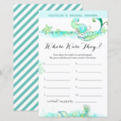 Aqua Mermaid Vrijgezellenfeest Game (Voorkant / Achterkant)
