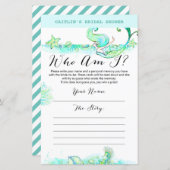 Aqua Mermaid Vrijgezellenfeest Game (Voorkant / Achterkant)