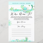 Aqua Mermaid Vrijgezellenfeest Game (Voorkant)