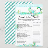 Aqua Mermaid Vrijgezellenfeest Game (Voorkant / Achterkant)