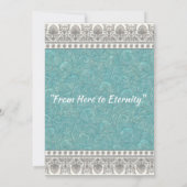 Aqua met Texture Kijk Save The Date (Achterkant)