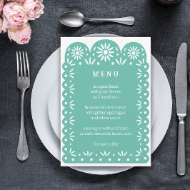 AQUA MEXICAN PAPEL PICADO menu