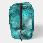 Aqua Mint Blauwgroen Green Glam Abstract Toilettasje (Rechts)