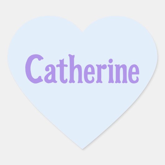 Aqua Mint Catherine Heart Stickers -> Aqua Mint Ca (Voorkant)
