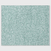  Aqua Mint Glitzy Glitter      Cadeaupapier (Vlak)