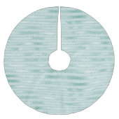  Aqua Mint Glitzy Glitter Stripes Kerstboom Rok (Voorkant)
