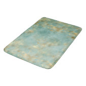Aqua Mint Gold Glam Abstract Badmat (Gekanteld)