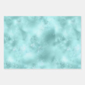 Aqua Mint Gold Glitz Glitter Leopard Inpakpapier Vel (Voorkant 3)