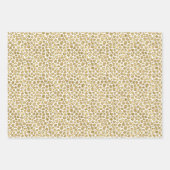 Aqua Mint Gold Glitz Glitter Leopard Inpakpapier Vel (Voorkant 2)