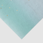 Aqua Mint Gold Sparkle Dots Christmas Tissuepapier (Detail)