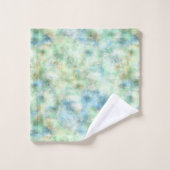 Aqua Mint Goud Marmer Abstract Bad Handdoek (Wasdoekje)