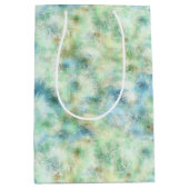 Aqua Mint Goud Marmer Abstract Medium Cadeauzakje (Voorkant)