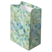 Aqua Mint Goud Marmer Abstract Medium Cadeauzakje (Achterkant Gekanteld)