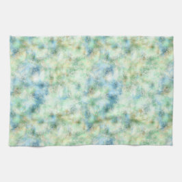 Aqua Mint Goud Marmer Abstract Theedoek