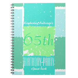 Aqua Mint Green Colors 65e verjaardagstongboek Notitieboek
