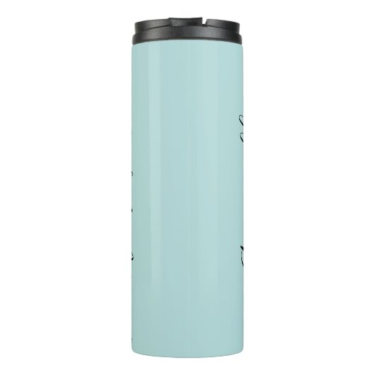 Aqua Mint Green Persoonlijke benaming Thermal Tumb Thermosbeker (Achterkant)