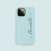 Aqua Mint Green Persoonlijke naam Case-Mate iPhone Case