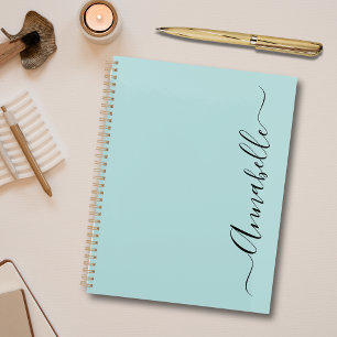 Aqua Mint Green Persoonlijke naam Planner