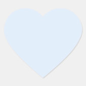 Aqua Mint Hart Stickers (Voorkant)