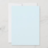 Aqua Mint Loof zachte Eucalyptus Bruiloft Kaart (Achterkant)