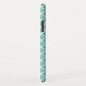 Aqua Mint Quatrefoil Patroon Case-Mate iPhone Case (Achterkant/rechts)