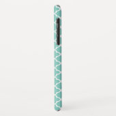 Aqua Mint Quatrefoil Patroon Case-Mate iPhone Case (Achterkant/links)