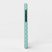 Aqua Mint Quatrefoil Patroon Case-Mate iPhone Case (Achterkant/links)