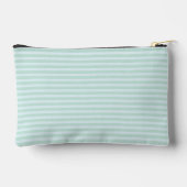 Aqua Mint Streep Vintage Kleine Initialen Monogram Etui (Achterkant)