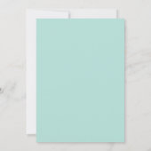 Aqua Mint Tak Bruiloftseucalyptus Kaart (Achterkant)