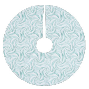 Aqua Mint White Swirls Kerstmis Kerstboom Rok