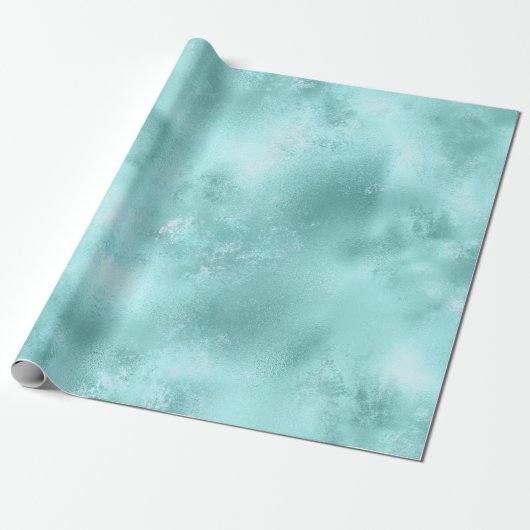  Aqua Mint Wrapping Paper Cadeaupapier (Uitgerold)