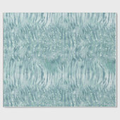 Aqua Mint Zebra Print Confetti Glitter Cadeaupapier (Vlak)