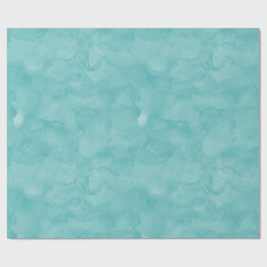 Aqua Mint Zeemeermin Boho Circles Cadeaupapier (Vlak)