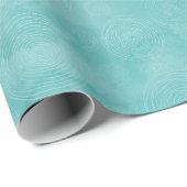 Aqua Mint Zeemeermin Boho Circles Cadeaupapier (Rol Hoek)