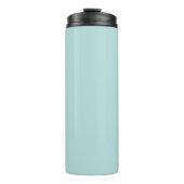 Aqua Mintgroene Gepersonaliseerde Naam Thermische Thermosbeker (Voorkant)