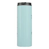 Aqua Mintgroene Gepersonaliseerde Naam Thermische Thermosbeker (Achterkant)