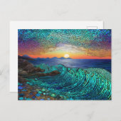 Aqua Mirage Zeegezicht Briefkaart (Voorkant / Achterkant)