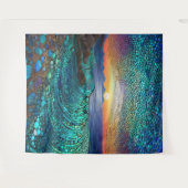 Aqua Mirage Zeegezicht Wandkleed (Voorkant (horizontaal))