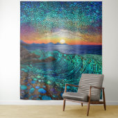 Aqua Mirage Zeegezicht Wandkleed (In situ)