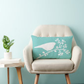 Aqua Mod Single Bird en Berries {kies uw kleur} Kussen (Stoel)