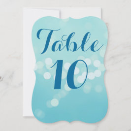 Aqua Modern 5 x 7 Tafelkaartjes Kaart