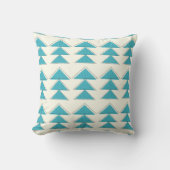 Aqua Modern Arrow Pattern Design Pillow Kussen (Voorkant)