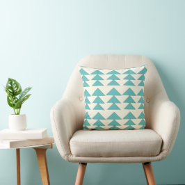 Aqua Modern Arrow Pattern Design Pillow Kussen