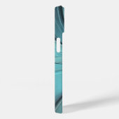 Aqua Moderne Bloem Hoesje voor Telefoon (Achterkant / Rechts)