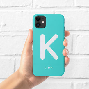 Aqua Monogram Hoesje